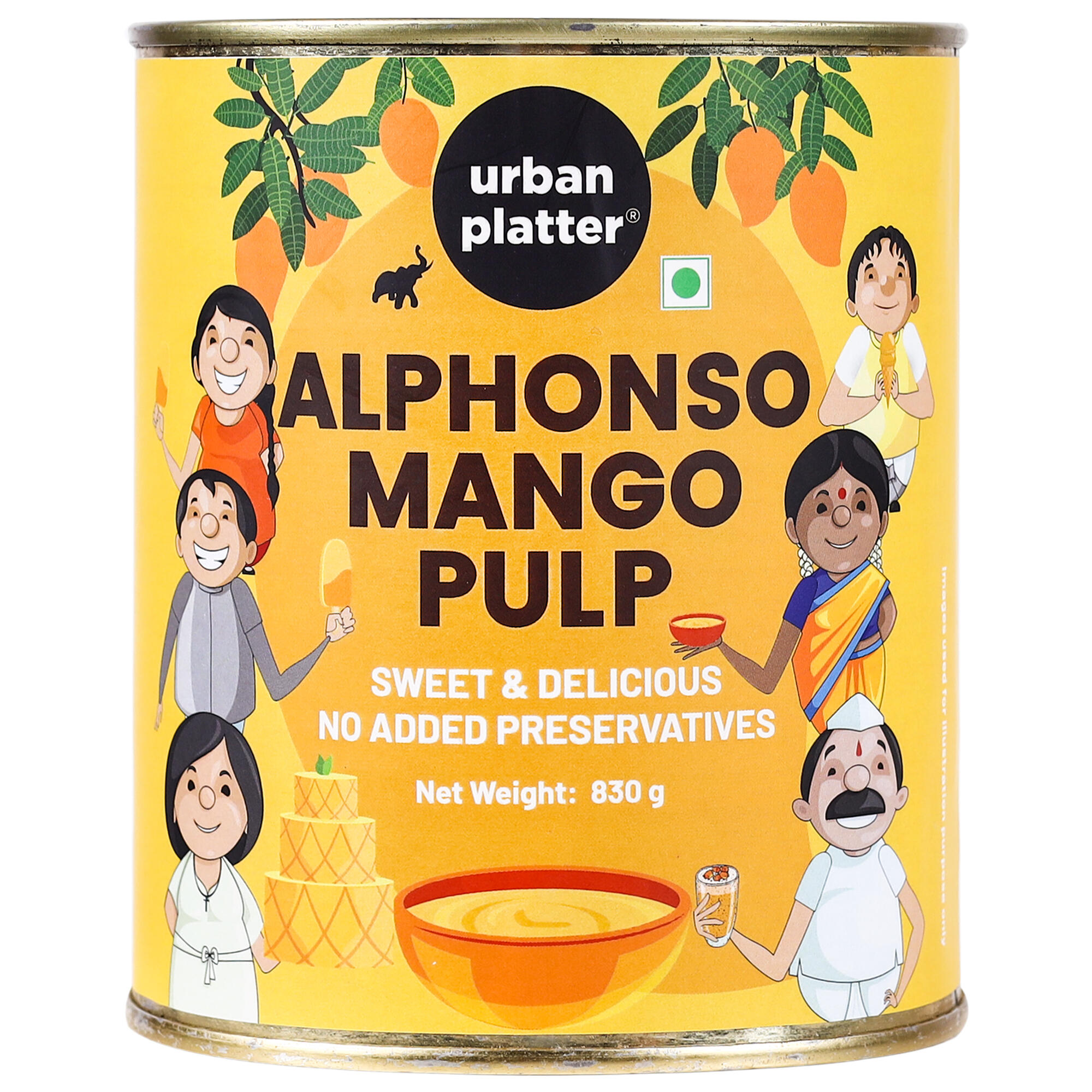 Buy Urban Platter Mango Pulp 830g Online At Best Price Urban Platter