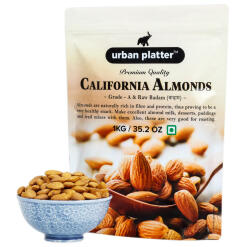 Urban Platter California Almonds, 1kg Almonds Urban Platter