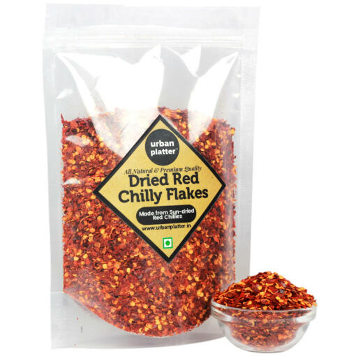 Urban Platter Dried Red Chilly Flakes, 900g