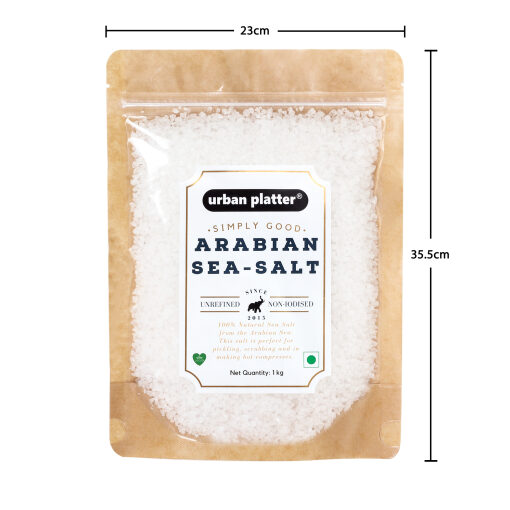Urban Platter Arabian Sea Salt Flakes, 1Kg Daily Use Urban Platter 6