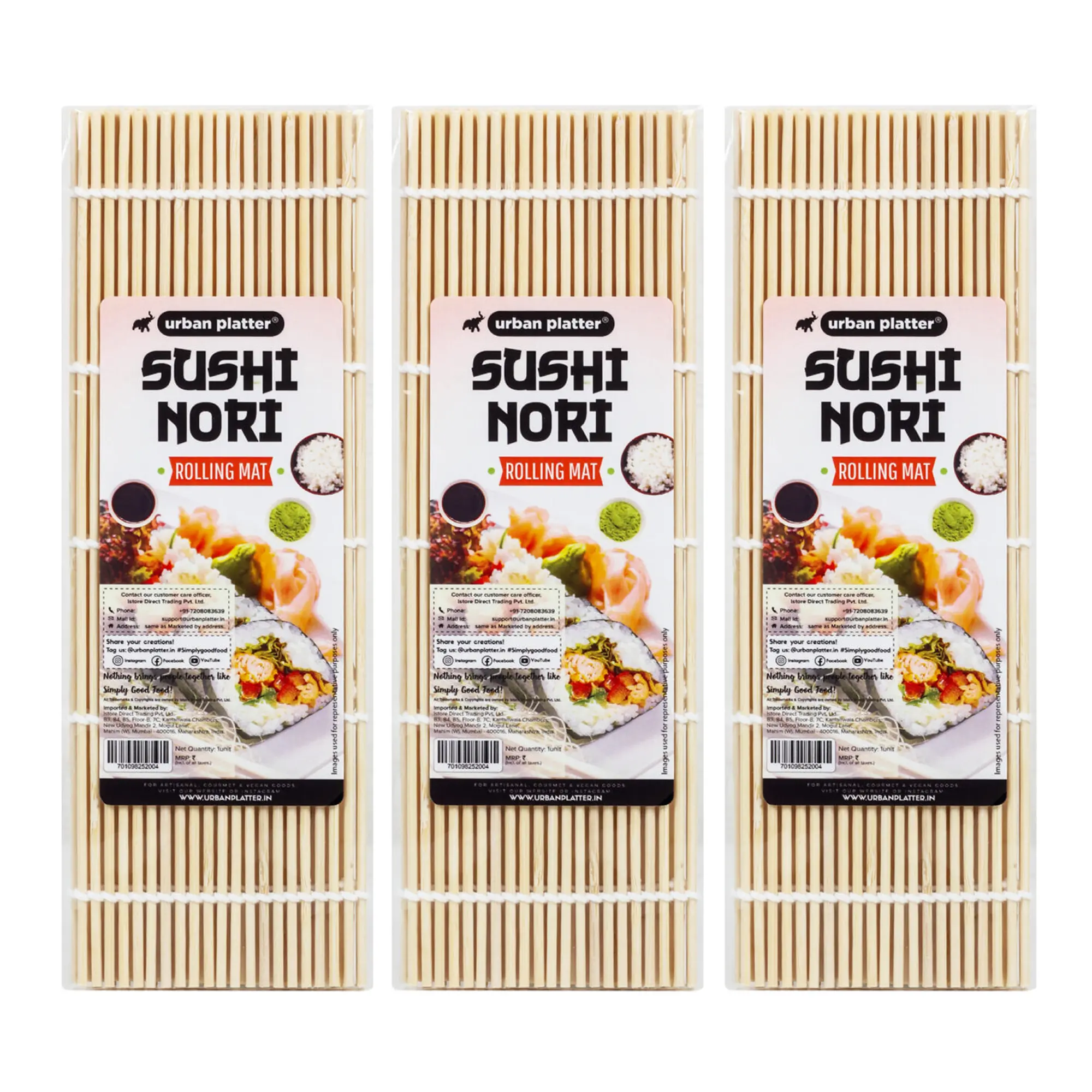 True World Foods  Bamboo Sushi Mat 12 x 12