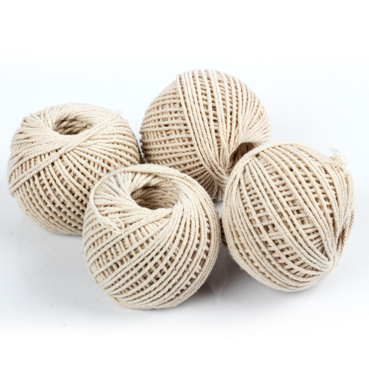 Urban Platter Natural Cotton Twine Thread Balls, Pack of 4, [40g Each]