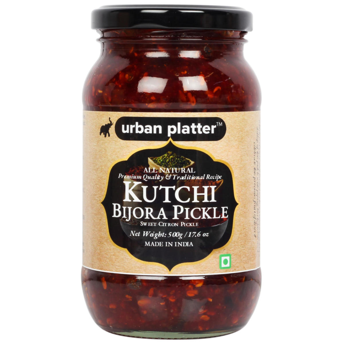 Urban Platter Kutchi Bijora Pickle, 450g / 16oz [Sweet Citron Pickle