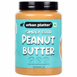 Urban Platter Natural Creamy Peanut Butter, 1kg / 35.2oz [Unsweetened, No Added Oil, Vegan] Peanut Butter Urban Platter