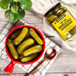 Urban Platter Whole Dill Gherkins, 680g [ Sweet & Crunchy. Great for Adding Tang & Flavour to Sauces & Dips. ]