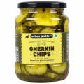 Urban Platter Gherkin Chips, 680g [ Tangy & Sweet. Perfect Topping for Burgers & Sandwiches ] Pickle Urban Platter