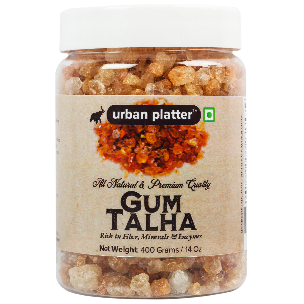 Urban Platter Gum Talha (Dink/Gound), 400g / 14oz [Rich in Fiber, Mineral & Enzymes] Baking Urban Platter