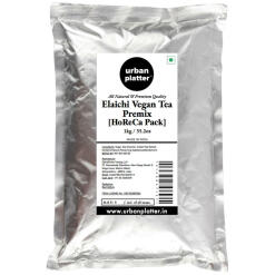 Urban Platter Vegan Tea Premix HoReCa/ Bulk Pack, Elaichi Chai, 1Kg / 35.27oz [Just Add Water, Cardamom Tea, Dairy-Free Instant Tea] Tea Premix Urban Platter