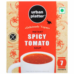Urban Platter Vegan Instant Spicy Tomato Cup Soup, 140g (7 Sachets) Soups Urban Platter