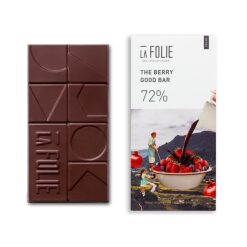 La Folie 72% The Berry Good Bar Chocolate, 60g
