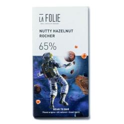la folie 65% Nutty Hazelnut Rocher, 60g