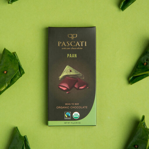 Pascati, Paan, Soft Centered, USDA Organic Chocolate, 75g (Pack of 2)