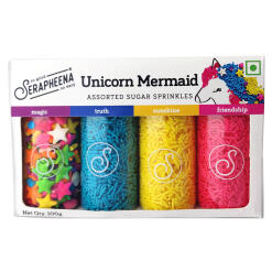Serapheena Unicorn Mermaid Sugar Sprinkles, 100g