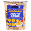 Urban Platter Scoopers Good Ol' Garlic, 55g (Crunchy Crisps made with Popped Rice & Corn for Gluten-free snacking)