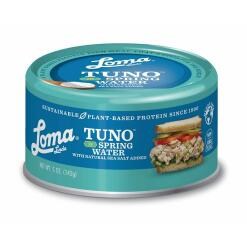 Loma Linda Tuno Spring Water, 142g (Plant-Based, Non-GMO, Ocean Safe, Omega 3, Seafood Alternative)