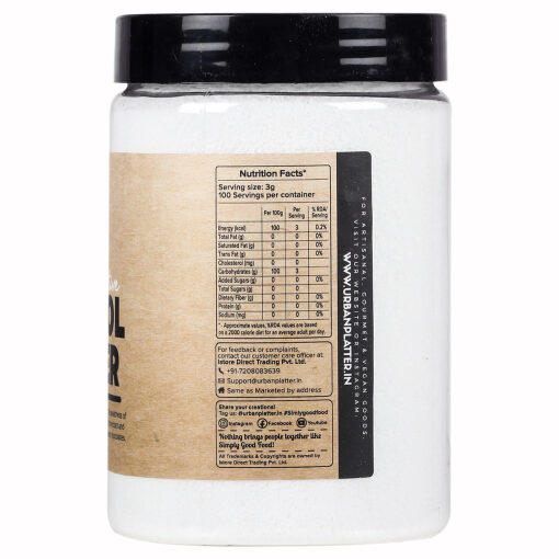 Urban Platter Sorbitol Powder, 300g (Alternative Sweetener, Sugar Replacer, Baking-friendly Polyol)