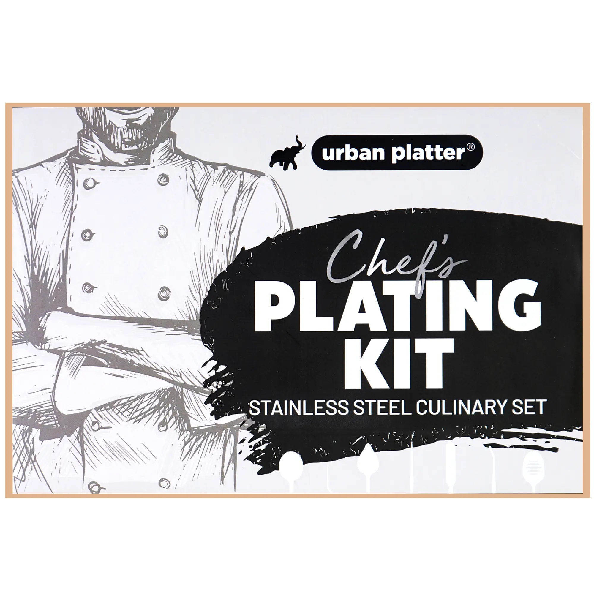 Urban Platter Professional Chef's Plating Kit – 7 Piece Stainless