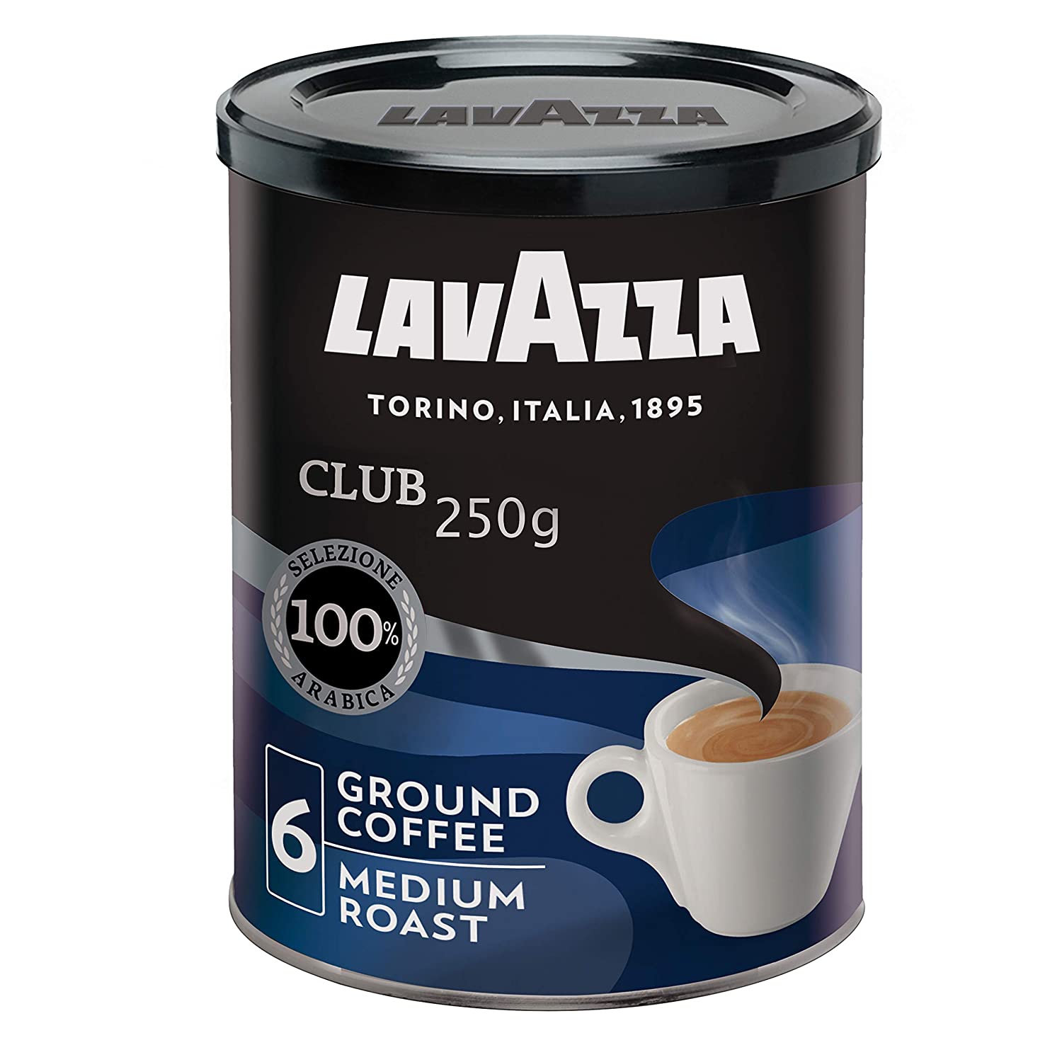 Lavazza Espresso Italiano Club, Premium Arabica Ground Coffee, 250g